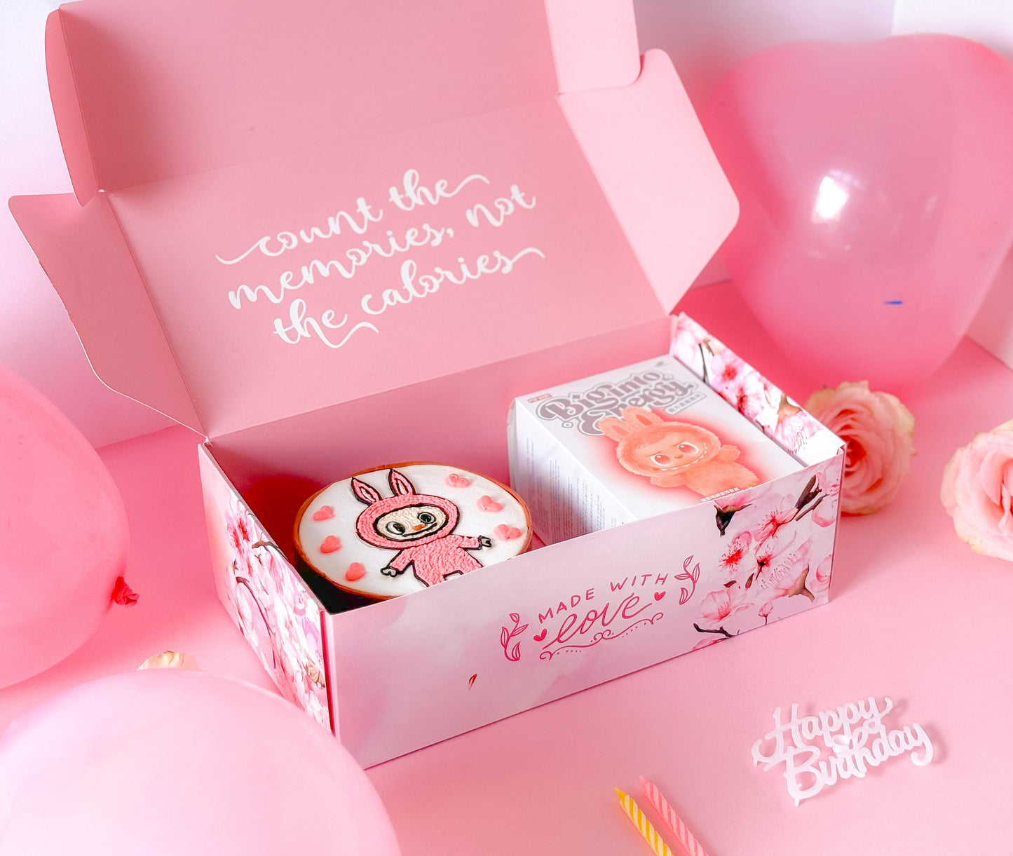 Labubu Birthday Gift Box – Cake & Collectible Toy 🎁